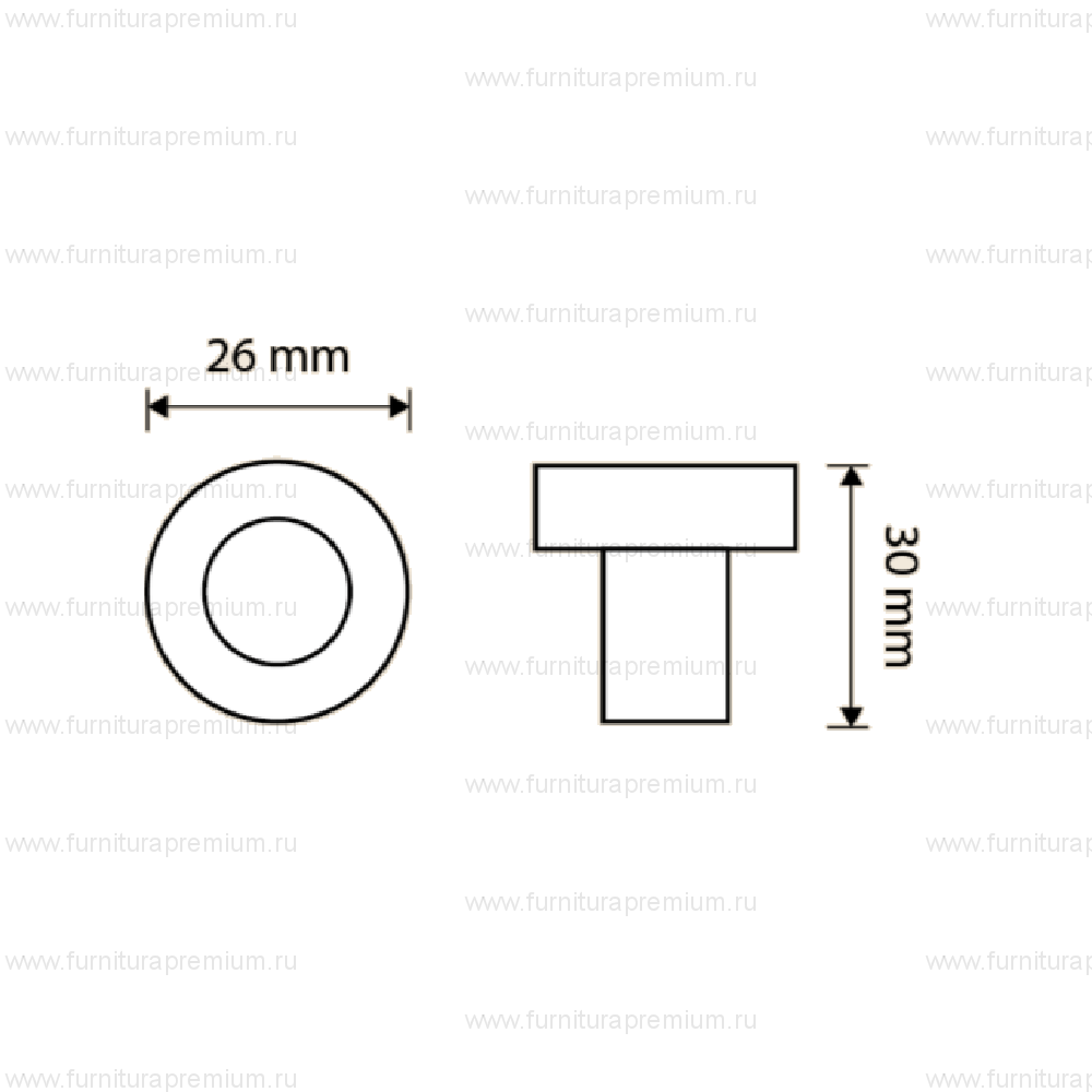 Мебельная ручка-кнопка Linea Cali Elika Crystal 991