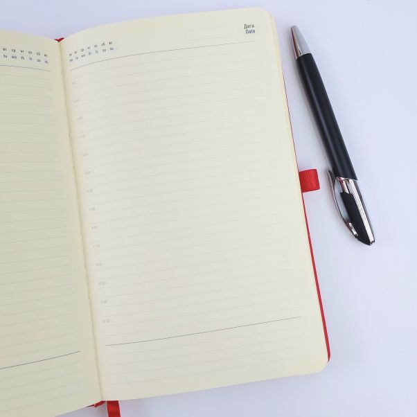 Набор Хамилтон красный ежедневник черная ручка