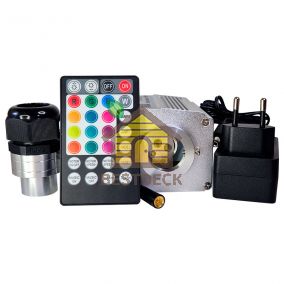 Оптоволоконный комплект звездного неба с мерцанием для бани, сауны, хаммама, иного интерьера. 300 точек