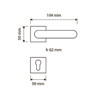 Ручка Linea Cali  Entry 1625 RB 019 схема