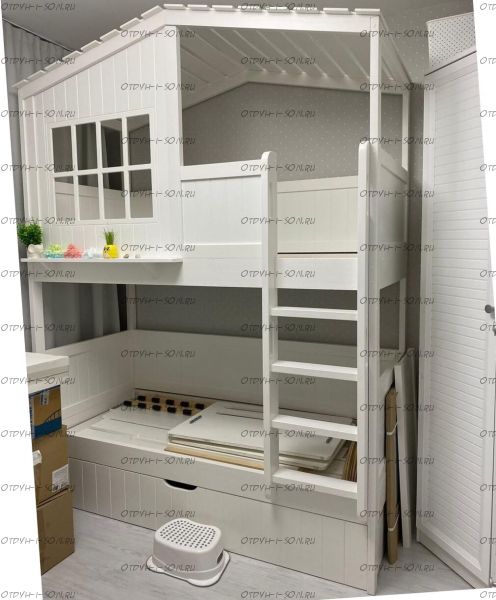 Кровать двухъярусная Домик Roof №7